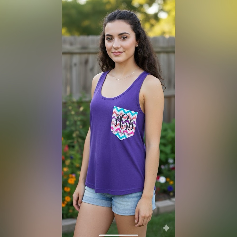 Exist Miami Women’s  Tank Top Crop Racerback Purple Size Large Cami